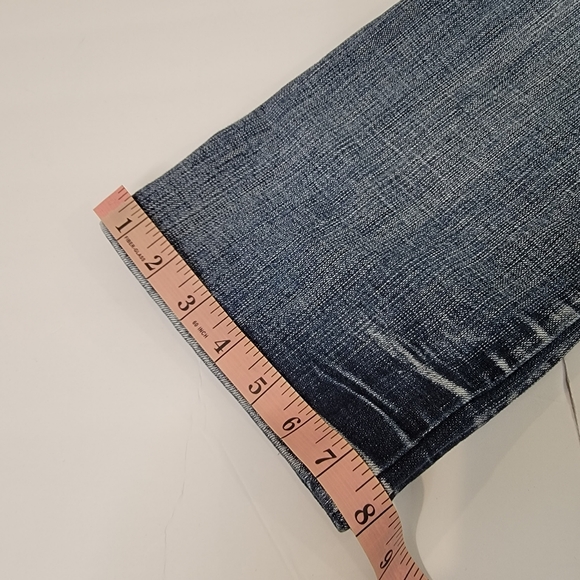 Live Hard Play Hard Thick Stitch Studded Boot Cut Jeans Size 2 - Picture 15 of 16